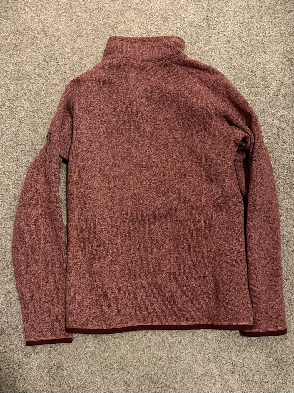 Patagonia Fleece Quarter-Zip Pullover - Mauve/Purple